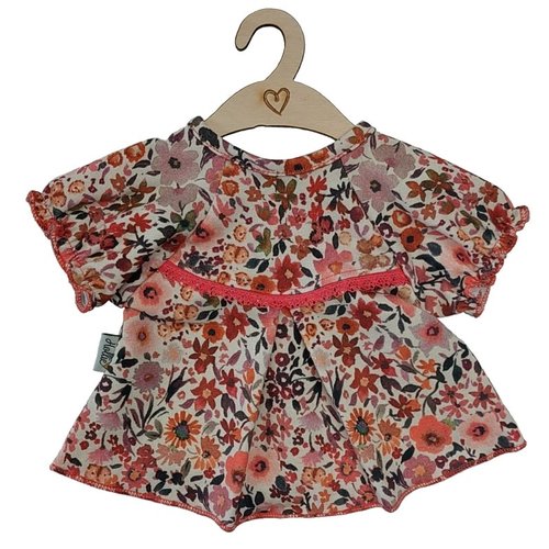 Hollie Hollie | Poppenjurk Retro Flowers | mouwtje en kant Hollie Hollie | Poppenjurk Retro Flowers | mouwtje en kant