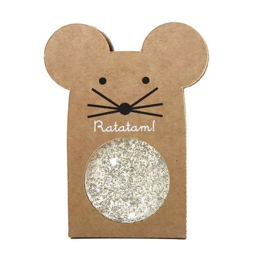 Ratatam Ratatam | Glitter Mouse stuiterbal | 4,3 cm Ratatam Ratatam | Glitter Mouse stuiterbal | 4,3 cm