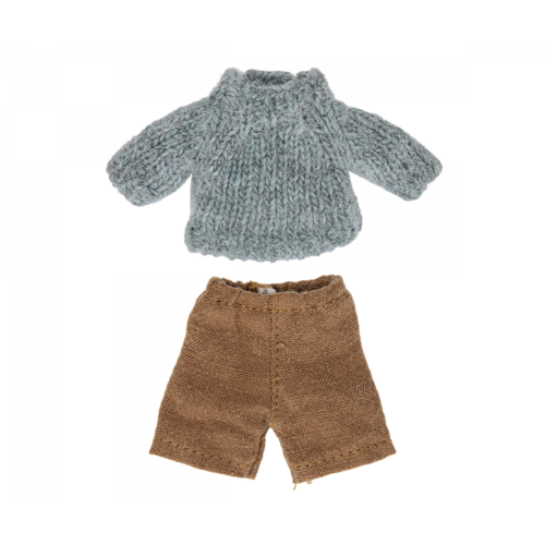 Maileg Maileg | Knitted sweater en broek | Voor grote broer