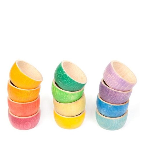 Grapat Grapat | Bowls | 12 houten bakjes Grapat Grapat | Bowls | 12 houten bakjes