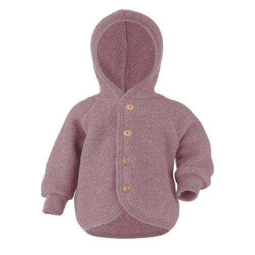 Engel Natur Engel Natur | Hooded Jacket | Baby jasje wol | Rosewood