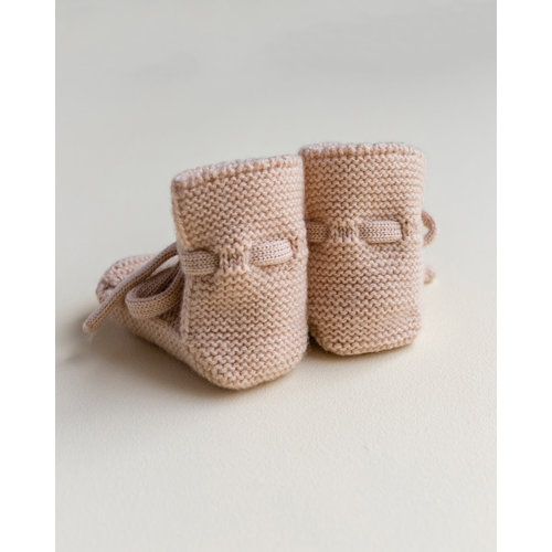 Hvid Hvid | Booties | Wollen slofjes Apricot