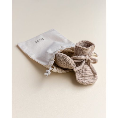 Hvid Hvid | Booties | Wollen slofjes Sand