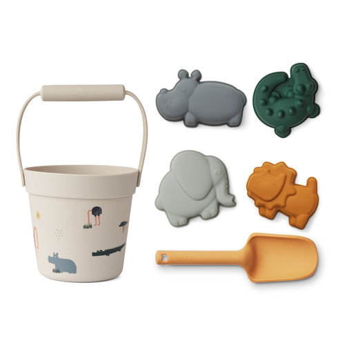 Liewood Liewood | Dante beach set | Strandset met schepje en 4 vormpjes Liewood Liewood | Dante beach set | Strandset met schepje en 4 vormpjes