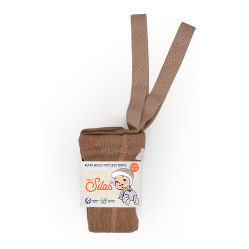 Silly Silas Silly Silas | Wooly footless | Maillot wol Cappuccino Brown Silly Silas Silly Silas | Wooly footless | Maillot wol Cappuccino Brown