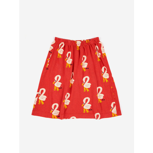 Bobo Choses Bobo Choses | Pelican all over midi skirt | Red Bobo Choses Bobo Choses | Pelican all over midi skirt | Red