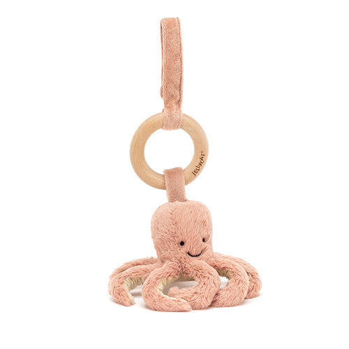 Jellycat Jellycat | Odell Octopus Wooden Ring Toy Jellycat Jellycat | Odell Octopus Wooden Ring Toy