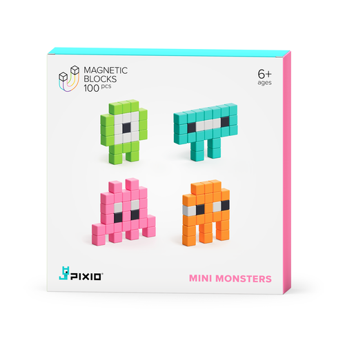 Pixio Pixio | Mini Monsters | Set van 100 blokjes