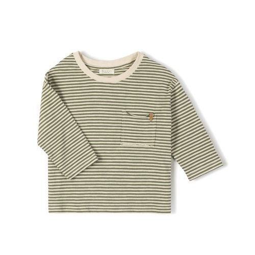 Nixnut Nixnut | Drop Shirt | Khaki Stripe Nixnut Nixnut | Drop Shirt | Khaki Stripe