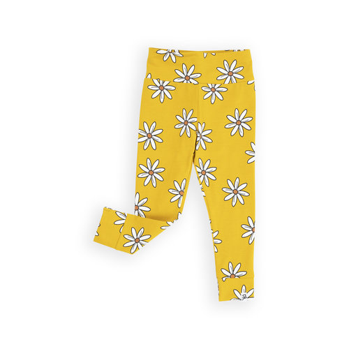 CarlijnQ CarlijnQ | Flower baby legging | Yellow CarlijnQ CarlijnQ | Flower baby legging | Yellow
