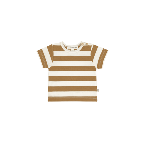 House of Jamie House of Jamie | Baby Tee | Chai Tea Stripes House of Jamie House of Jamie | Baby Tee | Chai Tea Stripes
