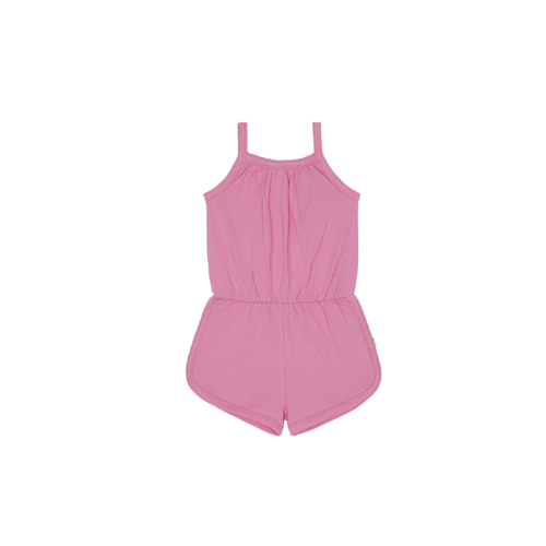 House of Jamie House of Jamie | Spaghetti Jumpsuit | Flashy Pink Pointelle House of Jamie House of Jamie | Spaghetti Jumpsuit | Flashy Pink Pointelle