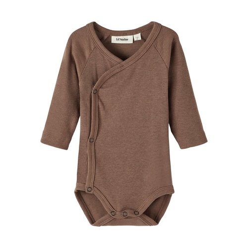 Lil' Atelier Lil' Atelier | Gago wrap body LS | Coffee Quartz Lil' Atelier Lil' Atelier | Gago wrap body LS | Coffee Quartz