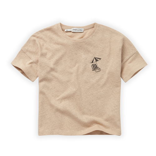 Sproet & Sprout Sproet & Sprout | Linen T-shirt | Sunbed biscotti Sproet & Sprout Sproet & Sprout | Linen T-shirt | Sunbed biscotti