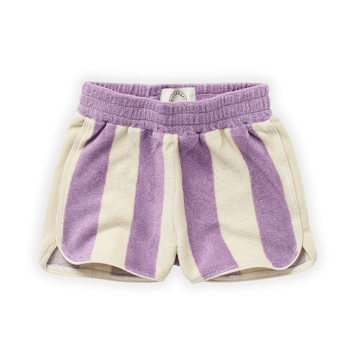 Sproet & Sprout Sproet & Sprout | Sport shorts terry stripe | Lilac breeze Sproet & Sprout Sproet & Sprout | Sport shorts terry stripe | Lilac breeze