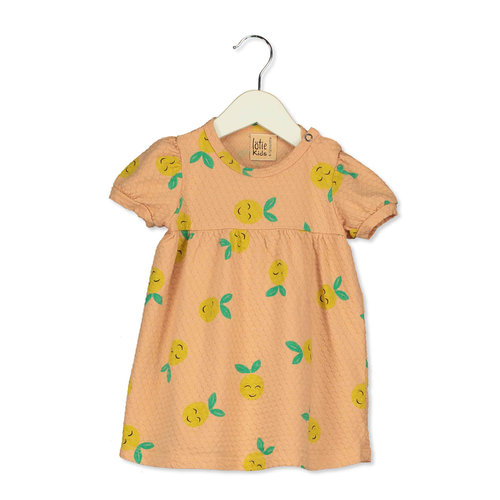 Lotie Kids Lotie Kids | Baby dress | Grapefruits nude