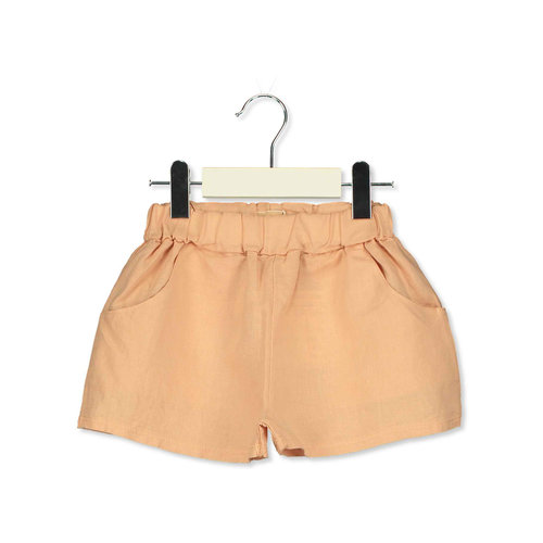 Lotie Kids Lotie Kids | Linen wide shorts | Nude Lotie Kids Lotie Kids | Linen wide shorts | Nude
