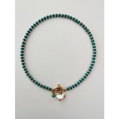 ByMelo ByMelo | Ketting met eendje | Groen ByMelo ByMelo | Ketting met eendje | Groen