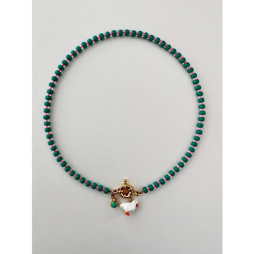 ByMelo ByMelo | Ketting met eendje | Groen