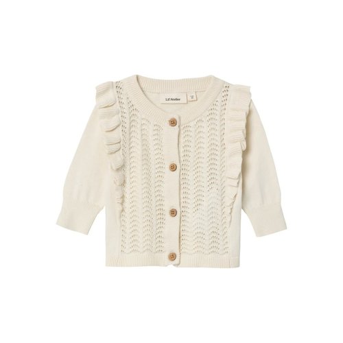 Lil' Atelier Lil' Atelier | Hija baby knit cardigan | Turtledove Lil' Atelier Lil' Atelier | Hija baby knit cardigan | Turtledove
