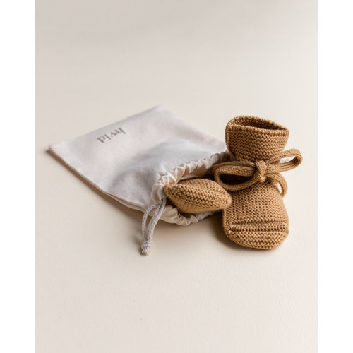 Hvid Hvid | Booties | Wollen slofjes Ochre Hvid Hvid | Booties | Wollen slofjes Ochre