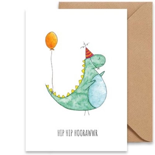 Juulz Juulz illustrations | Wenskaart A6 enkel met kraft enveloppe | Felicitatie