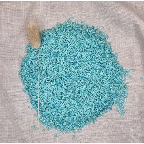 Grennn Grennn | 250 gram Speelrijst uni | Licht blauw Grennn Grennn | 250 gram Speelrijst uni | Licht blauw
