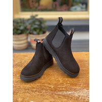 Nubikk | Jonah Rai JR | Chelsea boots Black Raven Nubuck