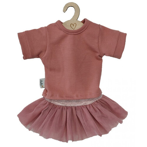 Hollie Hollie | Poppenset shirt + tule rok | Candy Old Rose