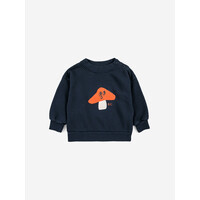 Bobo Choses | Baby Mr. Mushroom sweatshirt | Midnight Blue