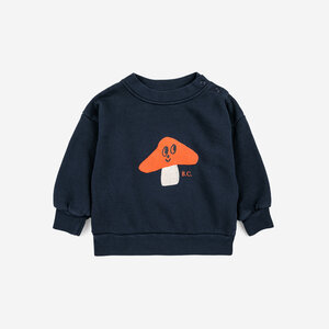 Bobo Choses Bobo Choses | Baby Mr. Mushroom sweatshirt | Midnight Blue