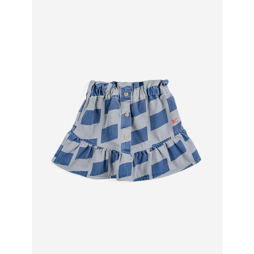 Bobo Choses Bobo Choses | Checker woven skirt | Grey Bobo Choses Bobo Choses | Checker woven skirt | Grey
