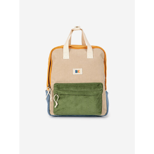 Bobo Choses Bobo Choses | Corduroy Color Block schoolbag Bobo Choses Bobo Choses | Corduroy Color Block schoolbag