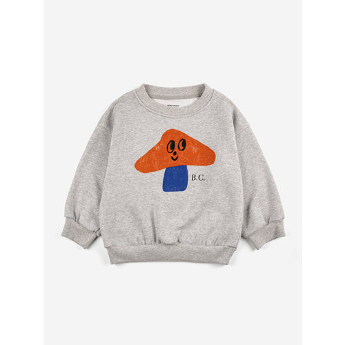 Bobo Choses Bobo Choses | Mr. Mushroom sweatshirt | Heather Grey Bobo Choses Bobo Choses | Mr. Mushroom sweatshirt | Heather Grey
