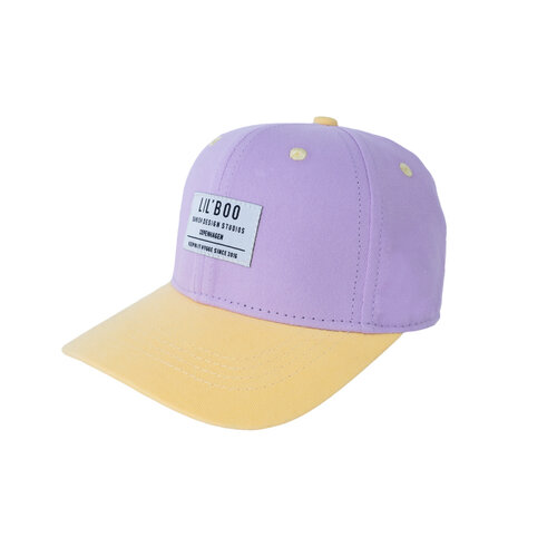 Lil' Boo Lil' Boo | Organic Block Snapback | Purple + Yellow