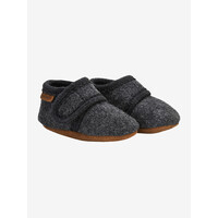 Enfant | 1223 Wollen slofjes | Dark Grey Melange