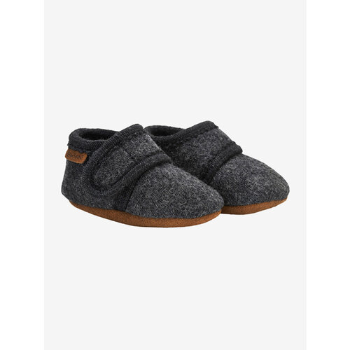 Enfant Enfant | 1223 Wollen slofjes | Dark Grey Melange