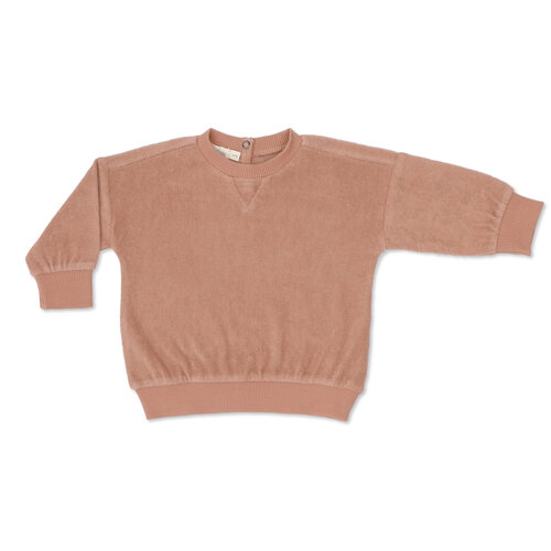 Phil & Phae Phil & Phae | Frotté baby sweater | Pink Clay Phil & Phae Phil & Phae | Frotté baby sweater | Pink Clay