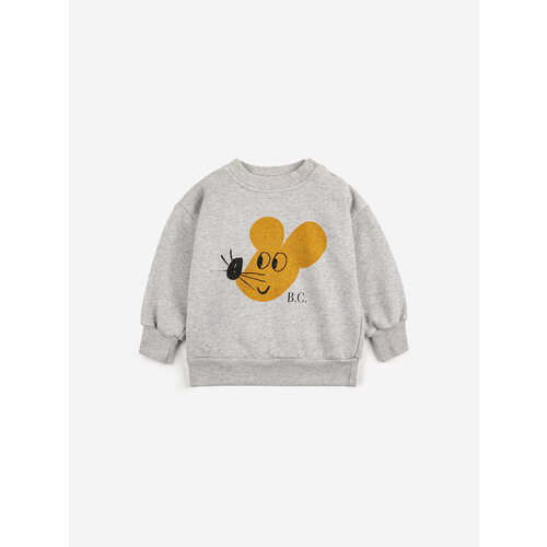 Bobo Choses Bobo Choses | Baby Mouse sweatshirt | Heather Grey Bobo Choses Bobo Choses | Baby Mouse sweatshirt | Heather Grey