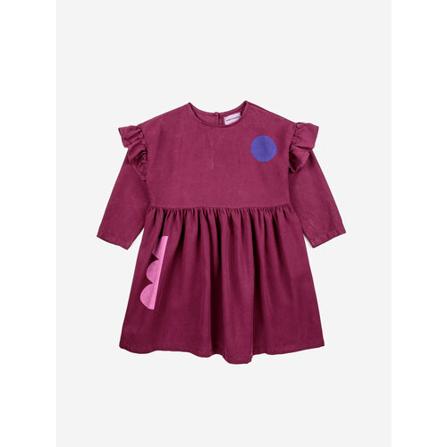 Bobo Choses Bobo Choses | Geometric shapes ruffles dress | Purple Bobo Choses Bobo Choses | Geometric shapes ruffles dress | Purple