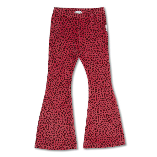 Petit Blush Petit Blush | Bowie Flared Pants Velour | Red Leopard Petit Blush Petit Blush | Bowie Flared Pants Velour | Red Leopard