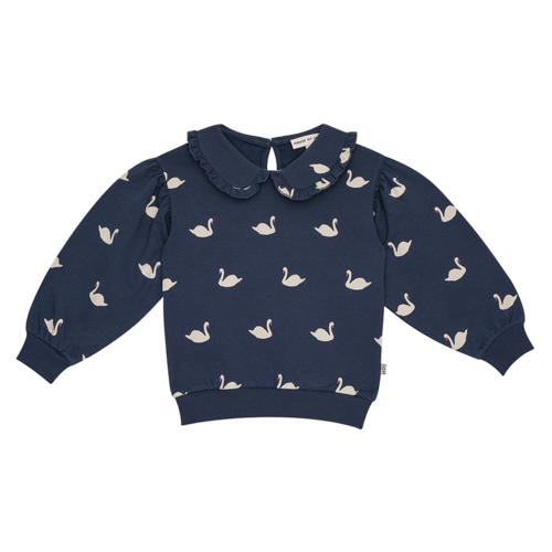 House of Jamie House of Jamie | Balloon Collar Sweater | Blue Swans House of Jamie House of Jamie | Balloon Collar Sweater | Blue Swans