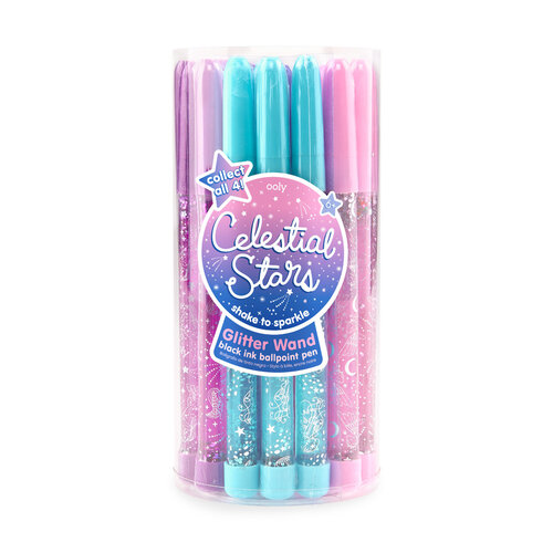 Ooly Ooly | Celestial Stars Glitter Wand Ballpoint Pen