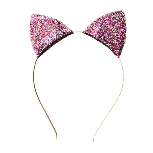 Ratatam Ratatam | Haarband glitter oortjes | Roze