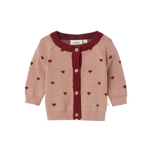 Lil' Atelier Lil' Atelier | Saran baby knit cardigan | Hearts Lil' Atelier Lil' Atelier | Saran baby knit cardigan | Hearts