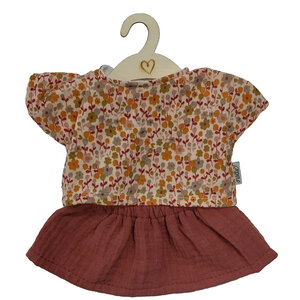 Hollie Hollie | Poppenrok en -shirt Blush Happy Flower