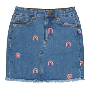 The New The New | Janet Denim Skirt | Rainbows