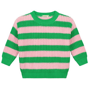 Yuki Kidswear Yuki | Chunky knitted sweater | Spring stripes