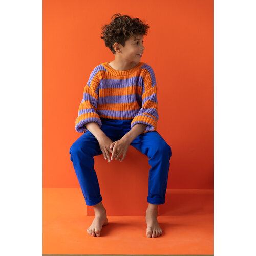 Yuki Kidswear Yuki | Chunky knitted sweater | Happy stripes