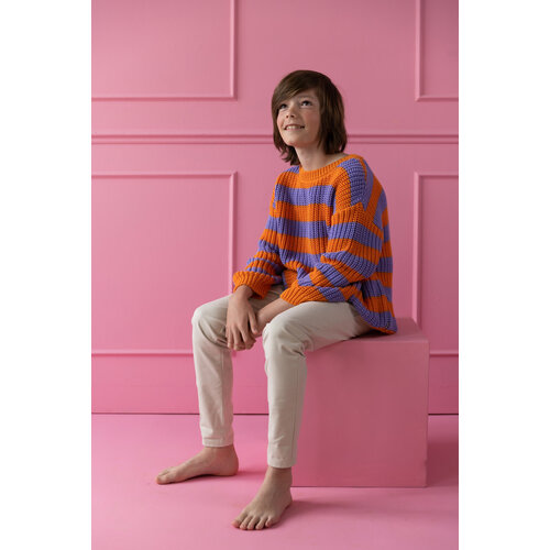 Yuki Kidswear Yuki | Chunky knitted sweater | Happy stripes